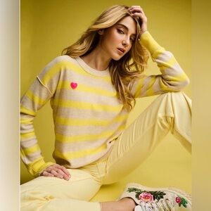 Lisa Todd Subtle Love Sweater in Almond/Butter, Size L